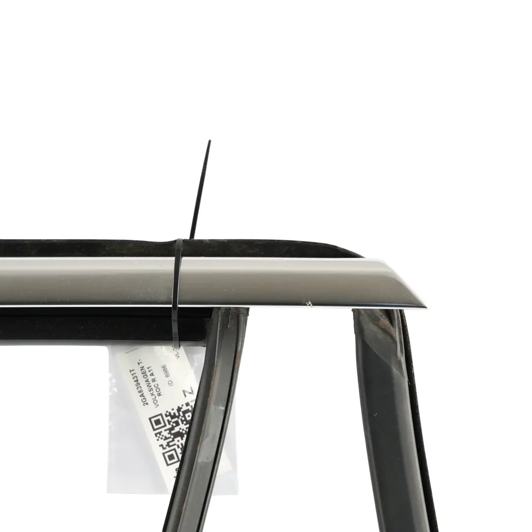 Door Window Seal Guide Frame Left N/S to Volkswagen T-Roc A11 Rear with Part number 2GA839431T Volkswagen T-Roc A11 Rear Door Window Seal Guide Frame Left N/S - SKU 2GA839431T - Part number 2GA839431T