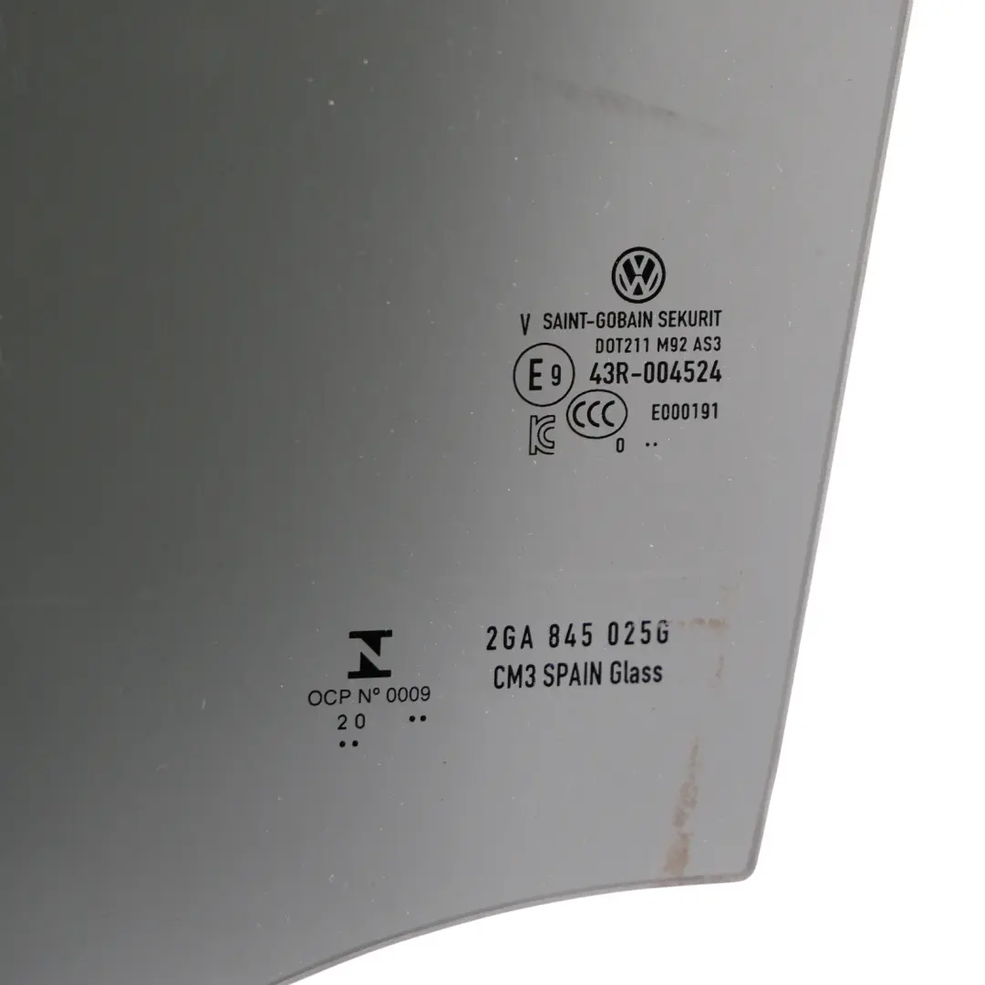 Door Window Glass Rear Left N/S Tinted AS3 to VW Volkswagen T-Roc A11 with Part number 2GA845025G VW Volkswagen T-Roc A11 Door Window Glass Rear Left N/S Tinted AS3 - SKU 2GA845025G - Part number 2GA845025G