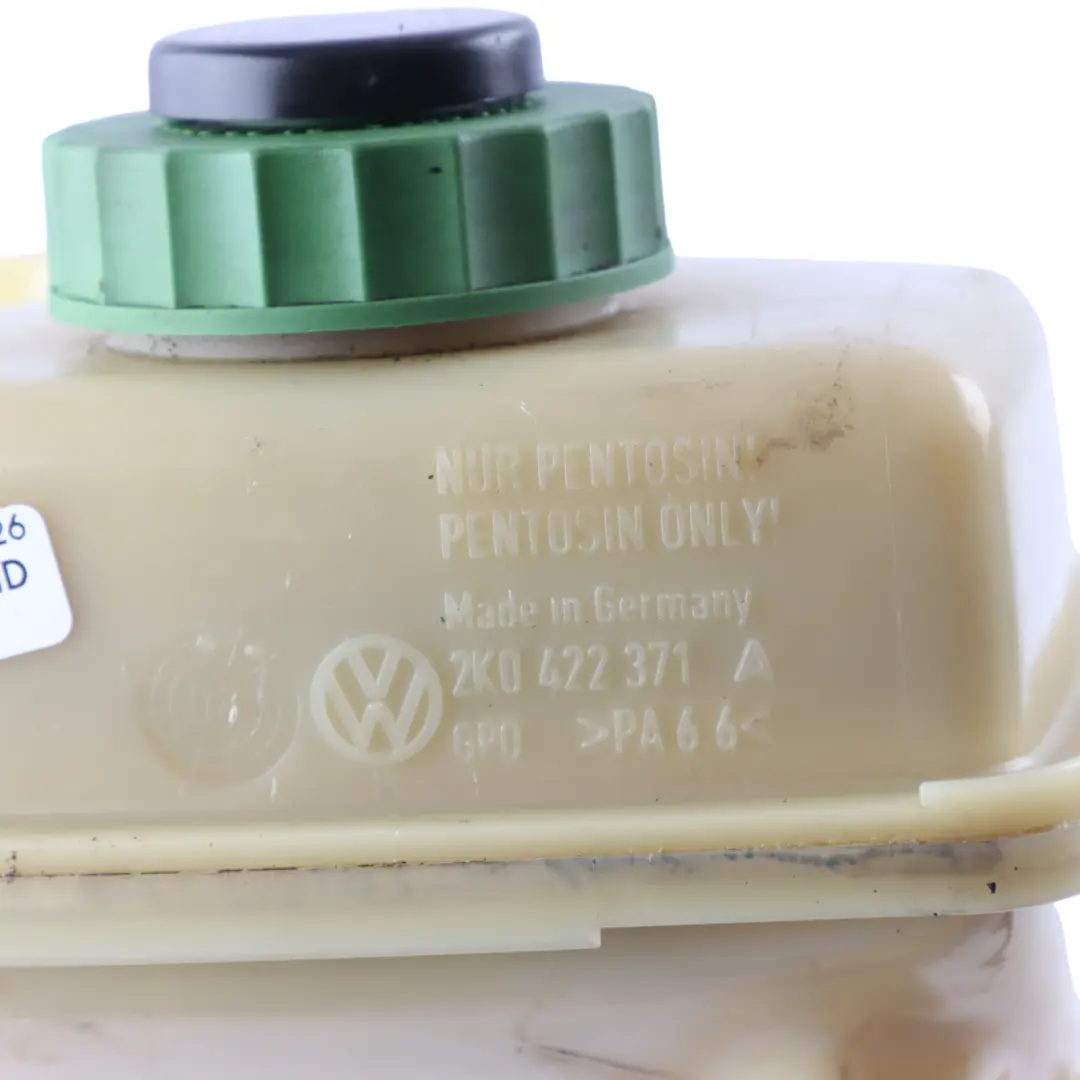 2K Power Steering Fluid Expansion Tank Reservoir to Volkswagen VW Caddy with Part number 2K0422371A Volkswagen VW Caddy 2K Power Steering Fluid Expansion Tank Reservoir - SKU 2K0422371A - Part number 2K0422371A