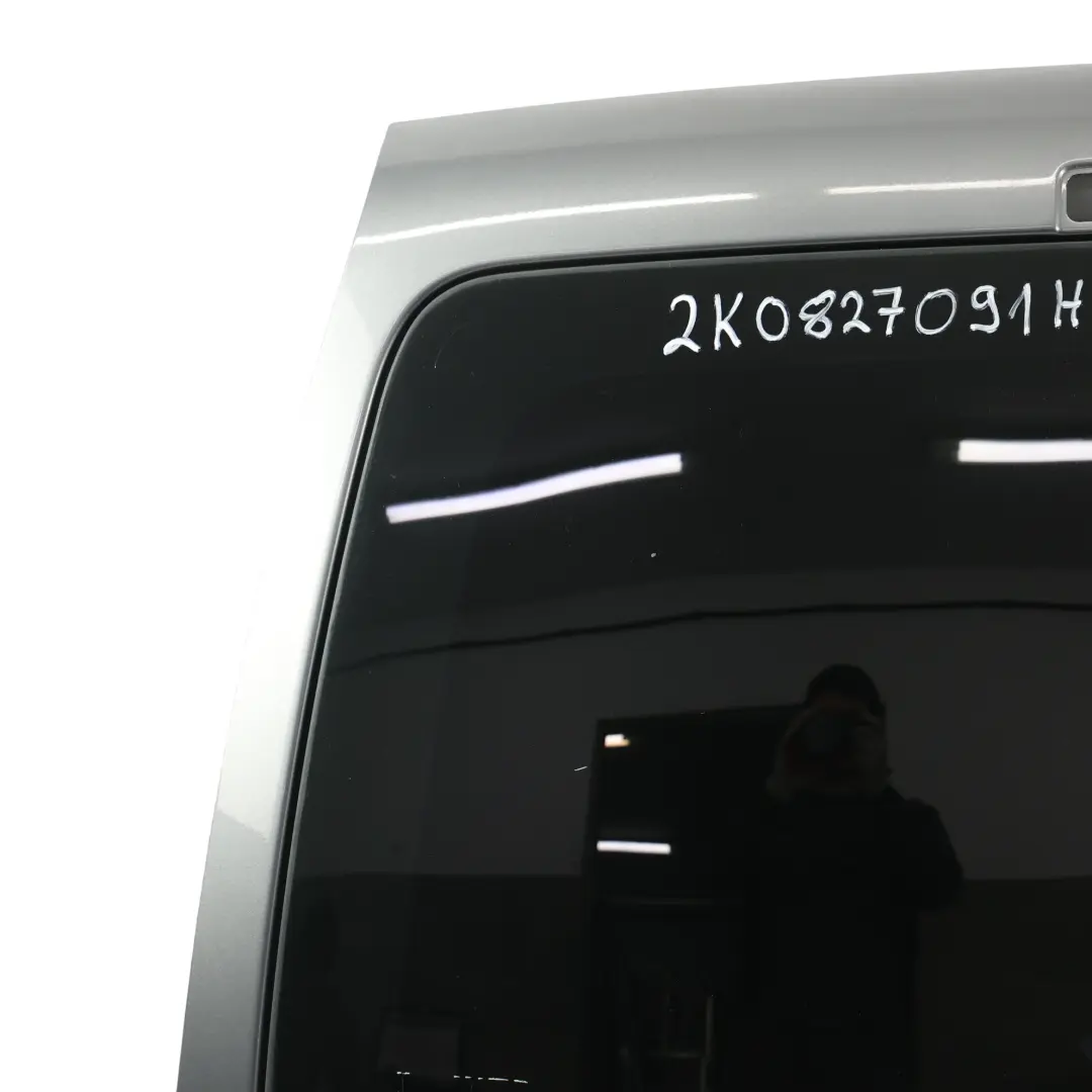 VW Caddy 2K Maxi Rear Door Left N/S Tailgate Door Natural Grey Metallic - H7W - SKU 2K0827091H-NAT - Part number 2K0827091H
