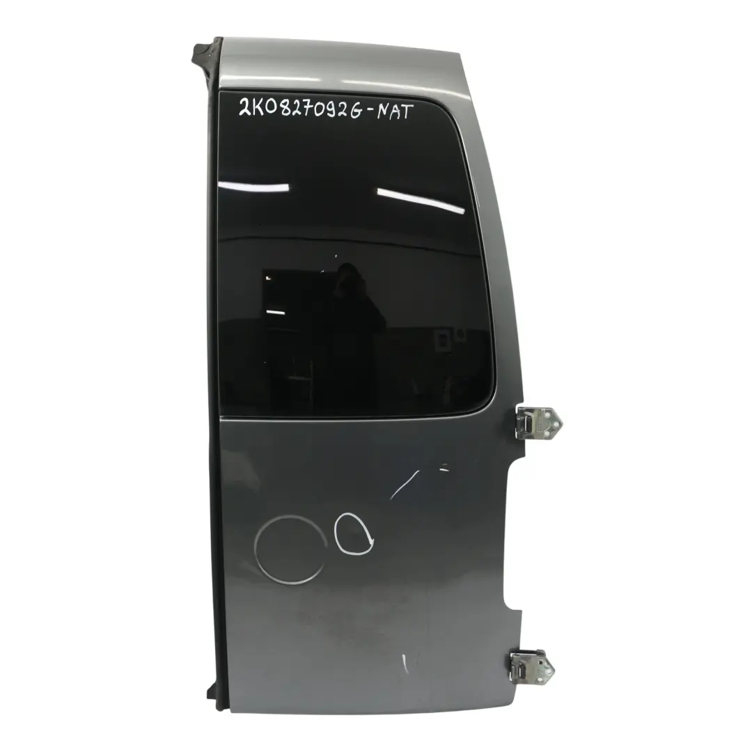 VW Caddy 2K Maxi Rear Door Right O/S Tailgate Door Natural Grey Metallic - H7W - SKU 2K0827092G-NAT - Part number 2K0827092G
