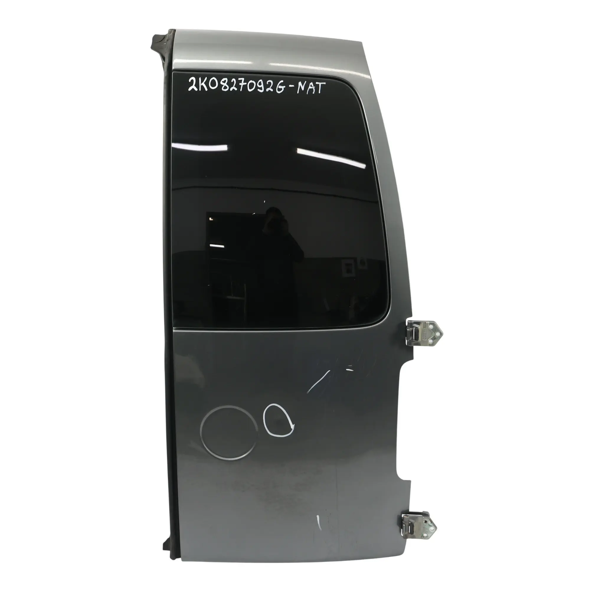 VW Caddy 2K Maxi Rear Door Right O/S Tailgate Door Natural Grey Metallic - H7W