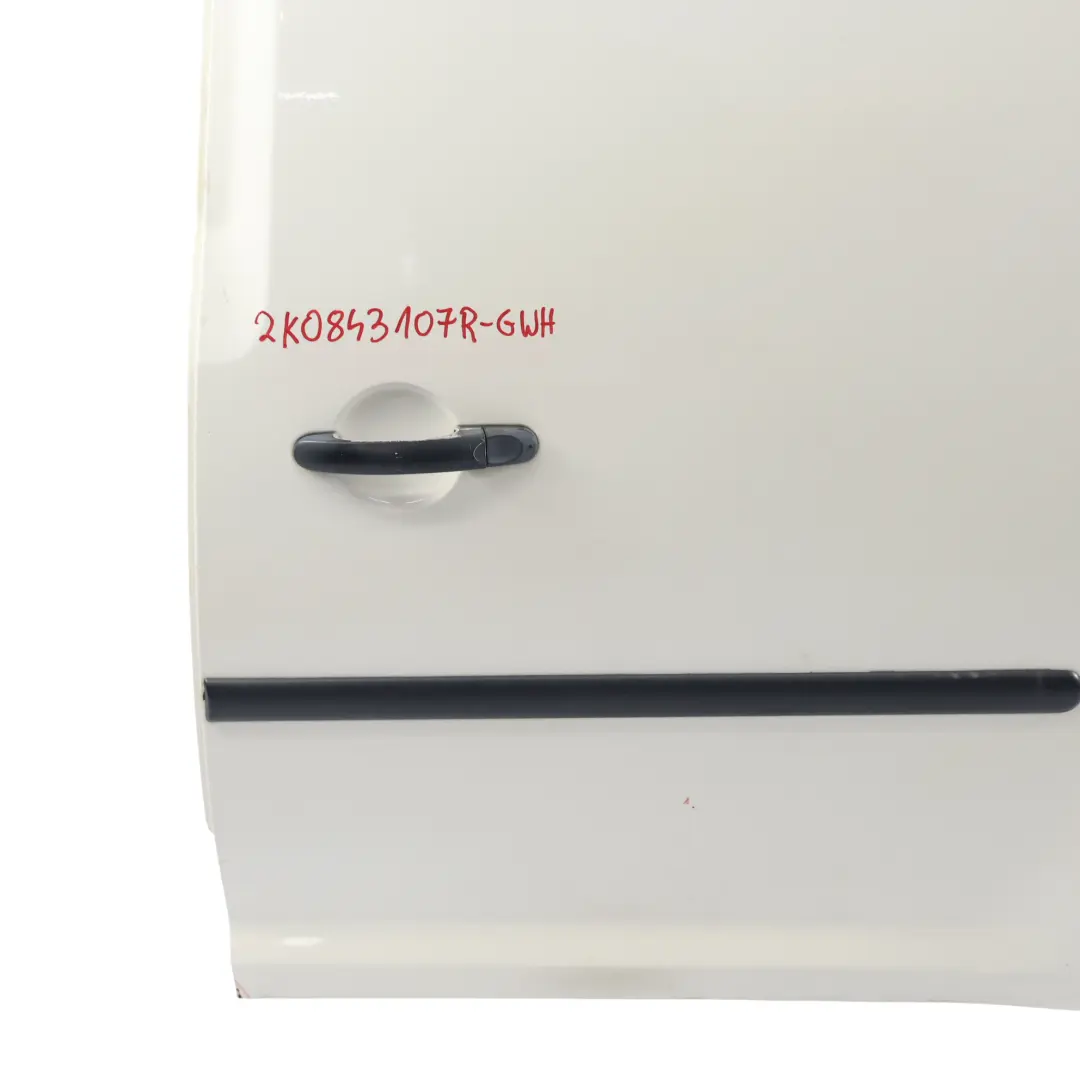 Volkswagen VW Caddy 2K Sliding Side Door Rear Left N/S Grey White - 902 - SKU 2K0843107R-GWH - Part number 2K0843107R