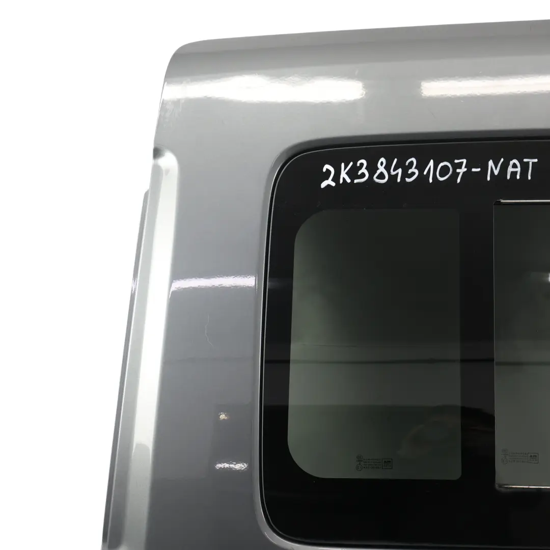 VW Caddy 2K Maxi Sliding Door Rear Left N/S Side Door Natural Grey Metallic H7W - SKU 2K3843107-NAT - Part number 2K3843107