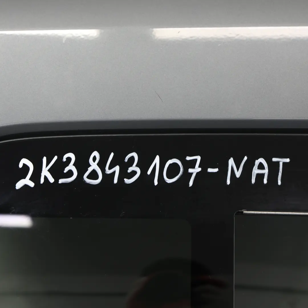 VW Caddy 2K Maxi Sliding Door Rear Left N/S Side Door Natural Grey Metallic H7W - SKU 2K3843107-NAT - Part number 2K3843107