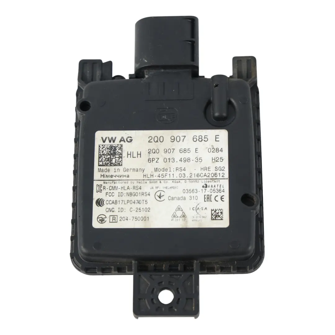 Modulo Controllo Corsia Posteriore Sinistro per Volkswagen Golf Gti CD1 con numero di parte 2Q0907685E Volkswagen Golf Gti CD1 Modulo Controllo Corsia Posteriore Sinistro - SKU 2Q0907685E - Numero di parte 2Q0907685E