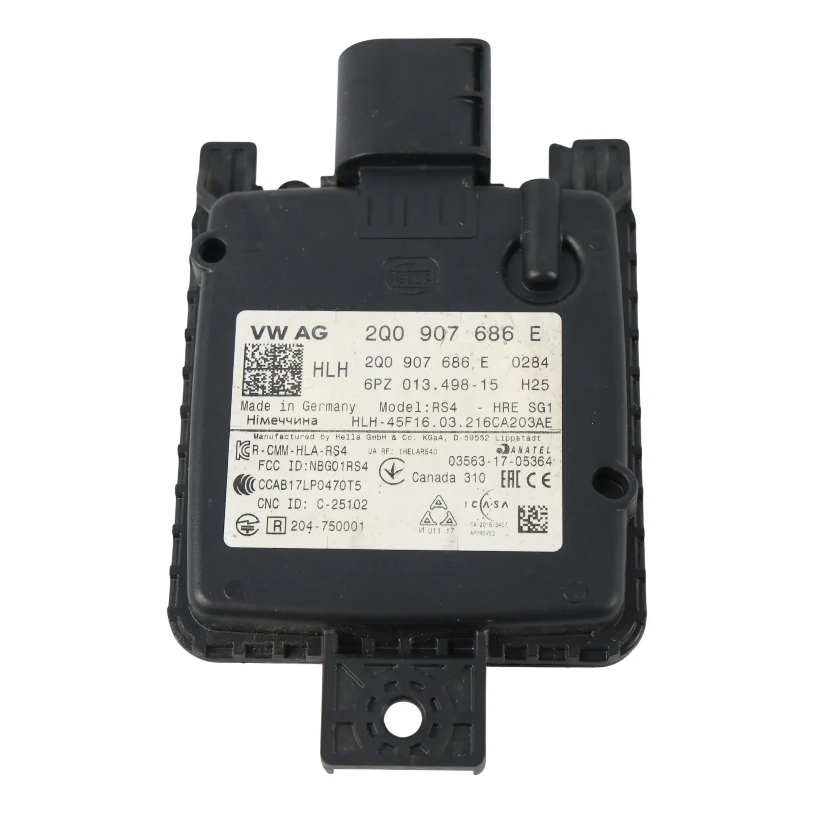 VW Golf Gti CD1 Blind Spot Lane Change Control Module Rear Right O/S 2Q0907686E