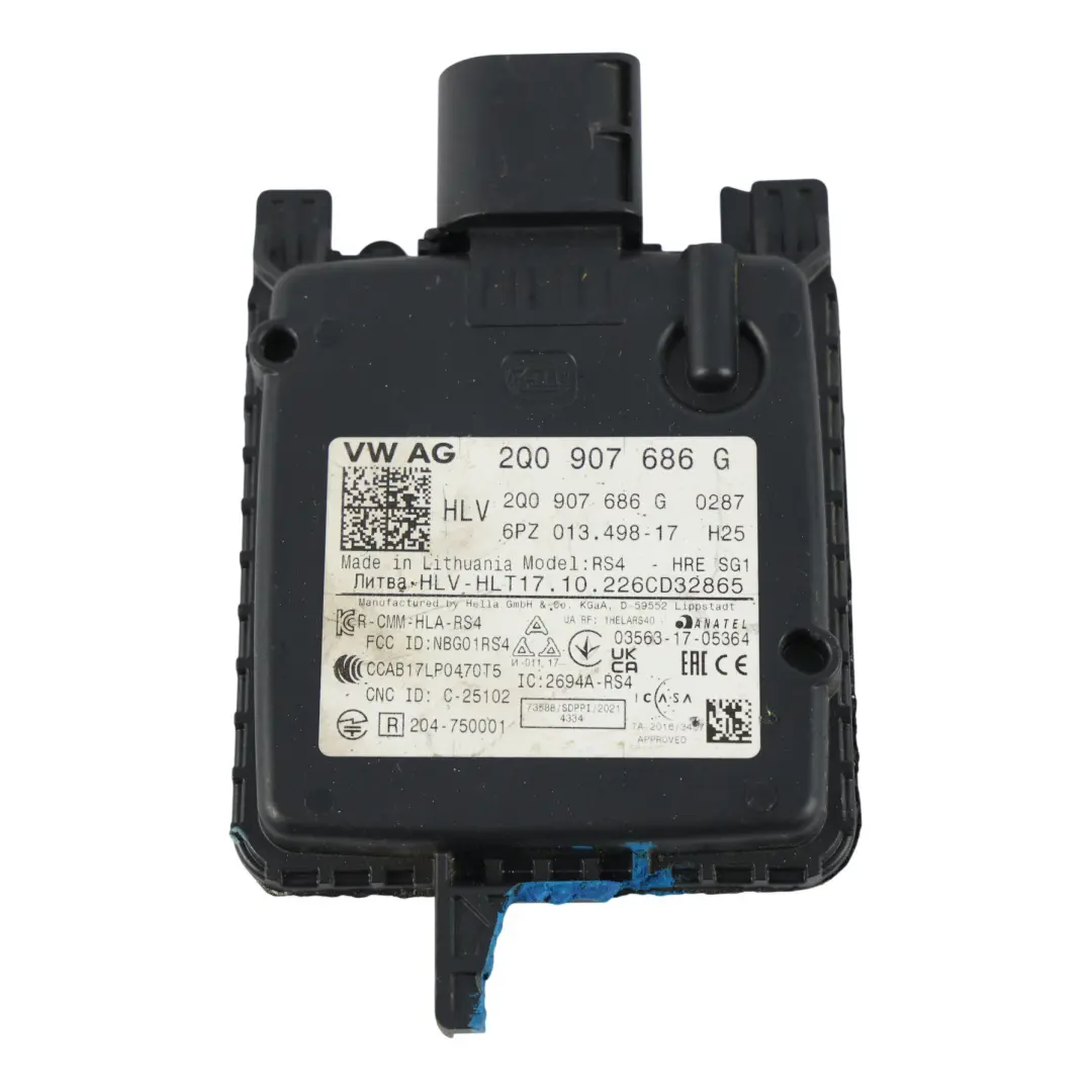 Skoda Octavia Mk4 VRS Unidad Control Radar Punto Ciego - SKU 2Q0907686G-1 - Número de pieza 2Q0907686G
