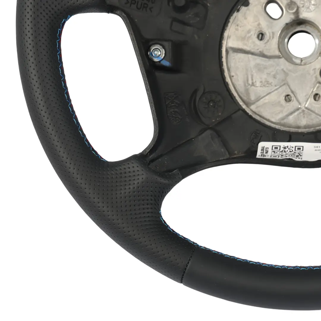 Leather Steering Wheel 4 Spoke M-tricoloured to BMW X3 Series E83 NEW Black with Part number 3411790 BMW X3 Series E83 NEW Black Leather Steering Wheel 4 Spoke M-tricoloured - SKU 3411790-1 - Part number 3411790