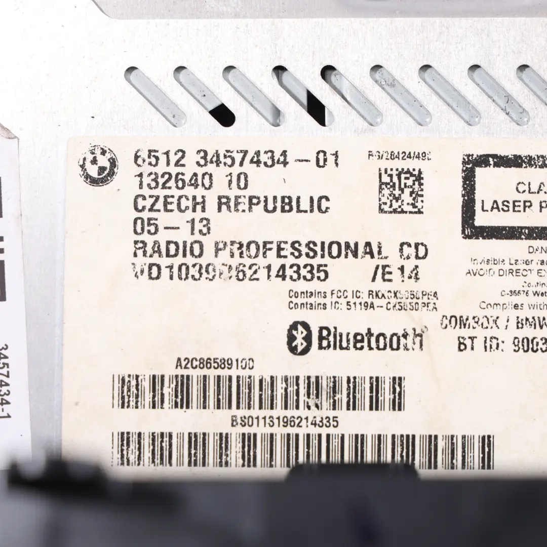 Radio Boost CD Reproductor Cabezal Principal para Mini R55 R56 R57 LCI R60 con número de pieza 3457434 Mini R55 R56 R57 LCI R60 Radio Boost CD Reproductor Cabezal Principal - SKU 3457434-1 - Número de pieza 3457434