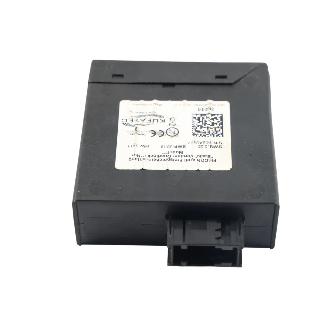 KUFATEC FISCON Hands-free Bluetooth Module Control Unit Quadlock to Audi with Part number 36444 Audi KUFATEC FISCON Hands-free Bluetooth Module Control Unit Quadlock - SKU 36444 - Part number 36444