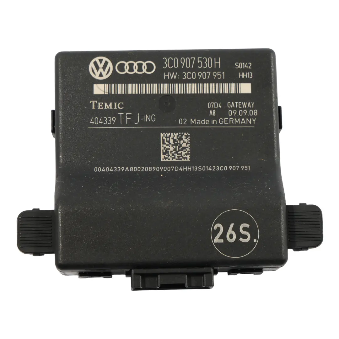 Volkswagen Passat CC Moduł Sterownik Gateway - SKU 3C0907530H - Numer Części 3C0907530H