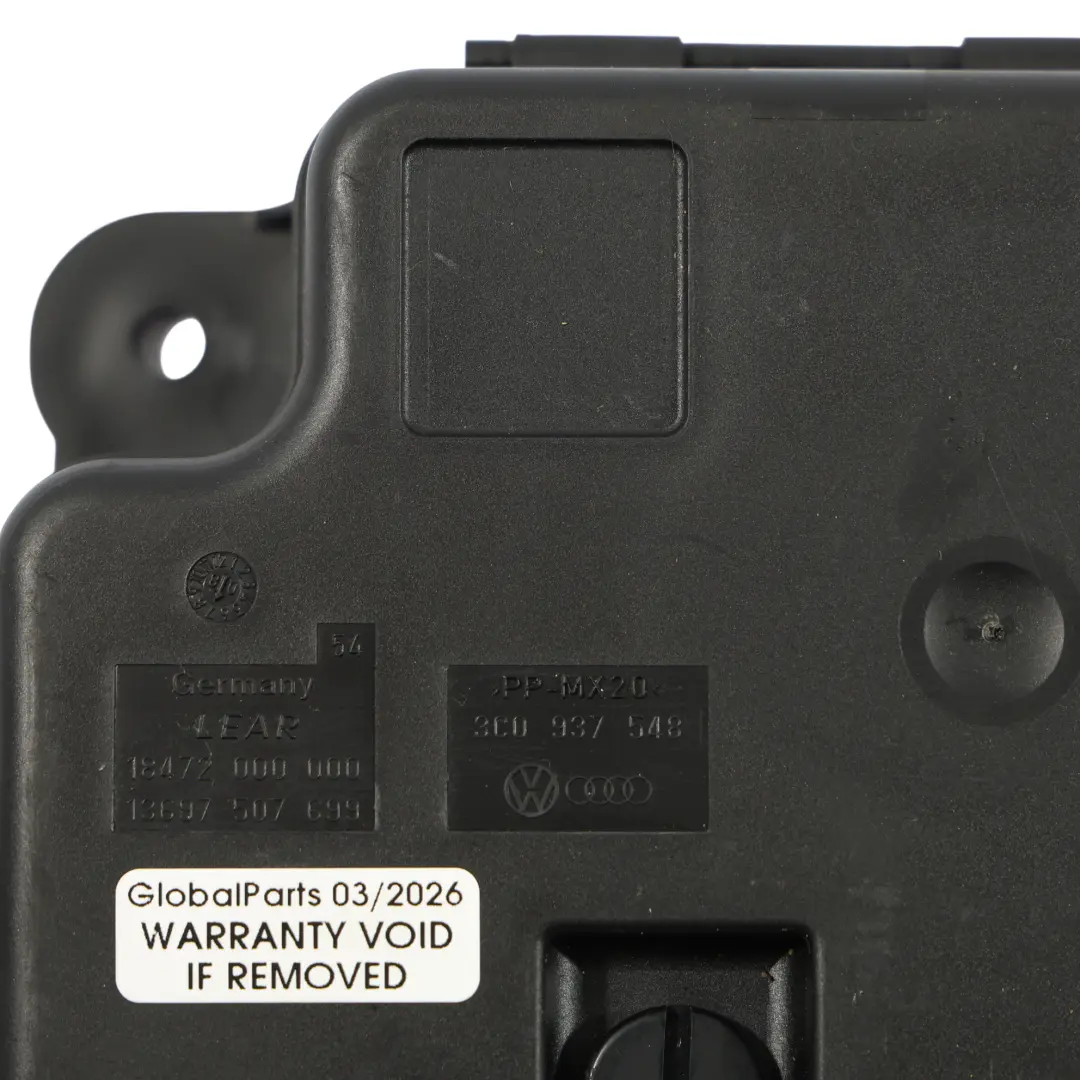 Volkswagen Passat CC Heck Heckklappe Sicherungskasten Stromverteilung - SKU 3C0937548 - Teilenummer 3C0937548