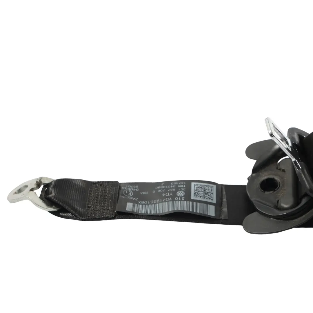 Volkswagen Passat CC Asiento Delantero Cinturon Negro Derecho - SKU 3C1857706Q - Número de pieza 3C1857706Q