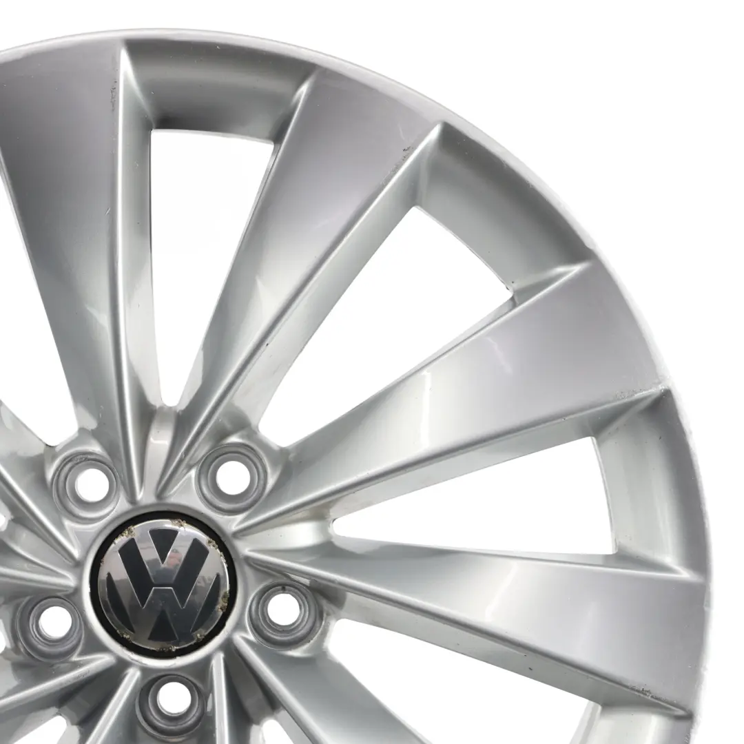 Volkswagen Scirocco Mk3 Srebrna Felga Aluminiowa 18" 8J ET:41 - SKU 3C8601025AB-3 - Numer Części 3C8601025AB