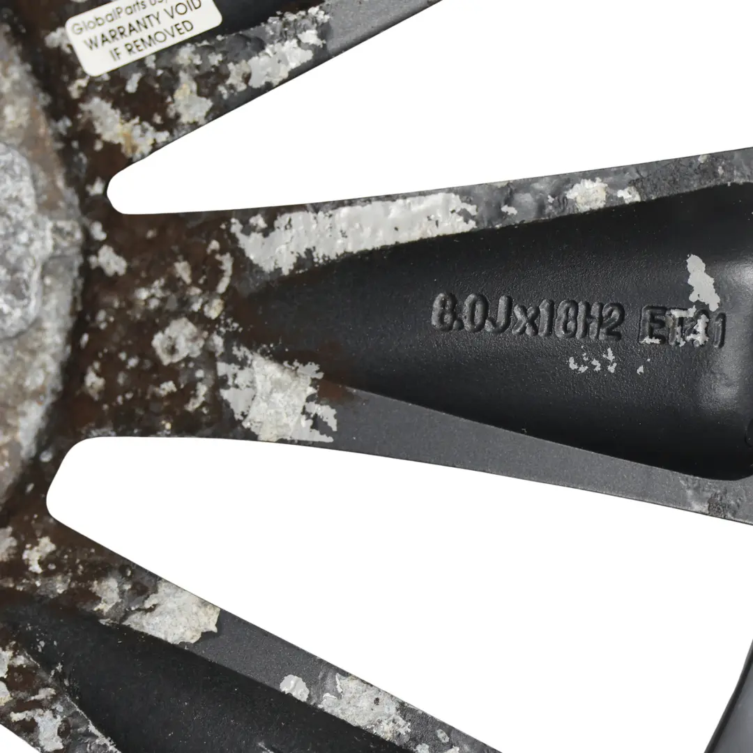 Volkswagen Scirocco Mk3 Grey Wheel Alloy Rim 18" 8J ET:41 - SKU 3C8601025D-10 - Part number 3C8601025D