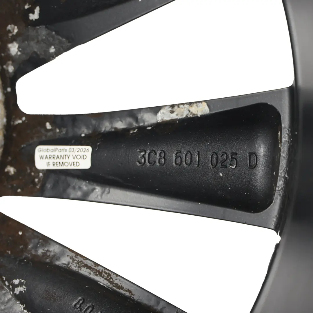 Volkswagen Scirocco Mk3 Jante Alliage Gris 18" 8J ET:41 - SKU 3C8601025D-9 - Numéro de pièce 3C8601025D