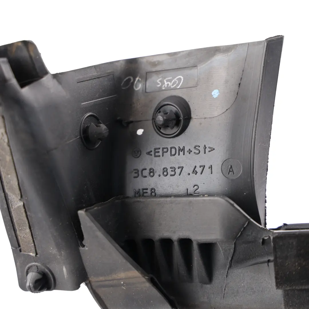 Window Seal Gasket Rubber Inner Front Left N/S to Volkswagen Passat CC with Part number 3C8837471A Volkswagen Passat CC Window Seal Gasket Rubber Inner Front Left N/S - SKU 3C8837471A - Part number 3C8837471A