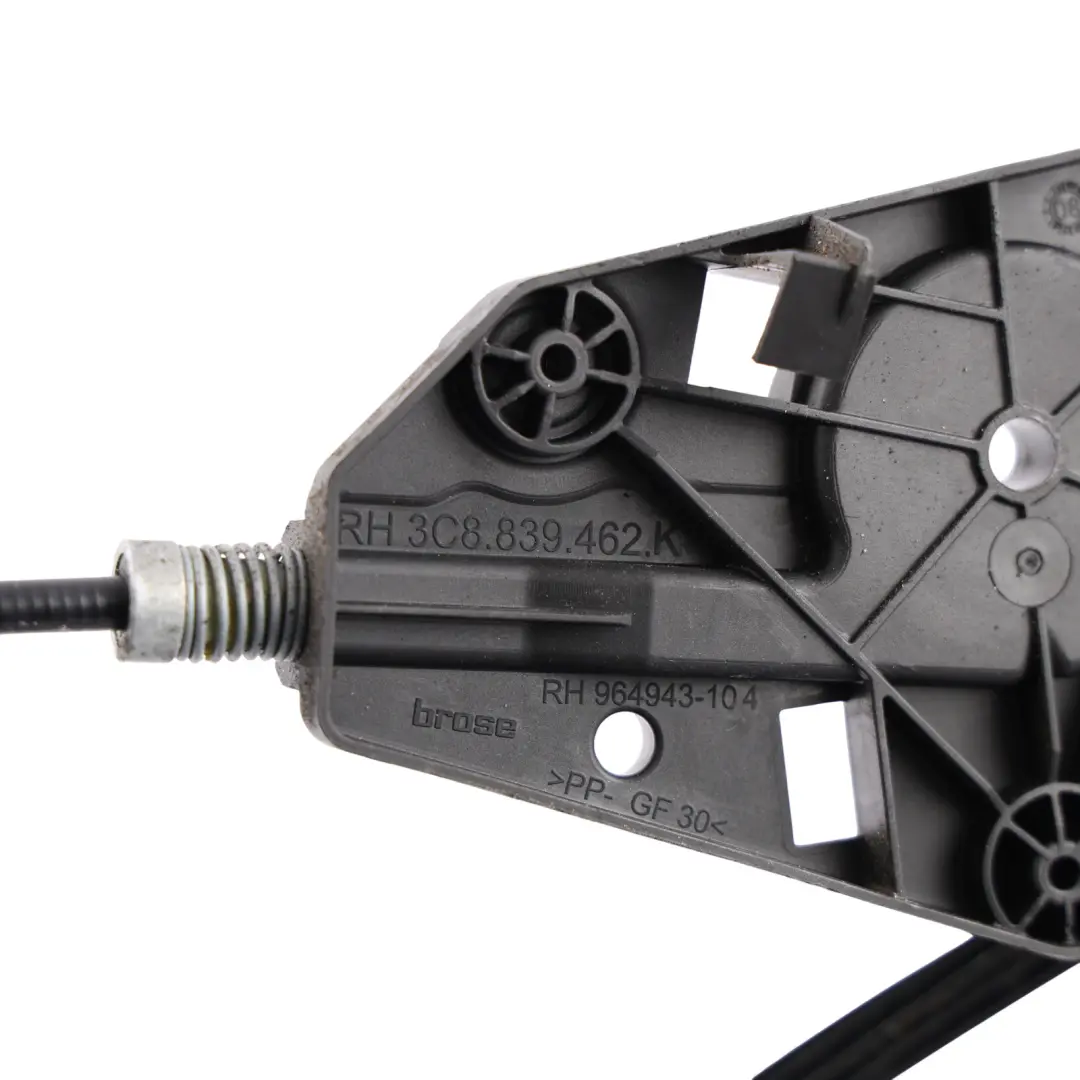 Volkswagen Passat CC Rear Door Window Lifter Regulator Right O/S - SKU 3C8839462M - Part number 3C8839462M