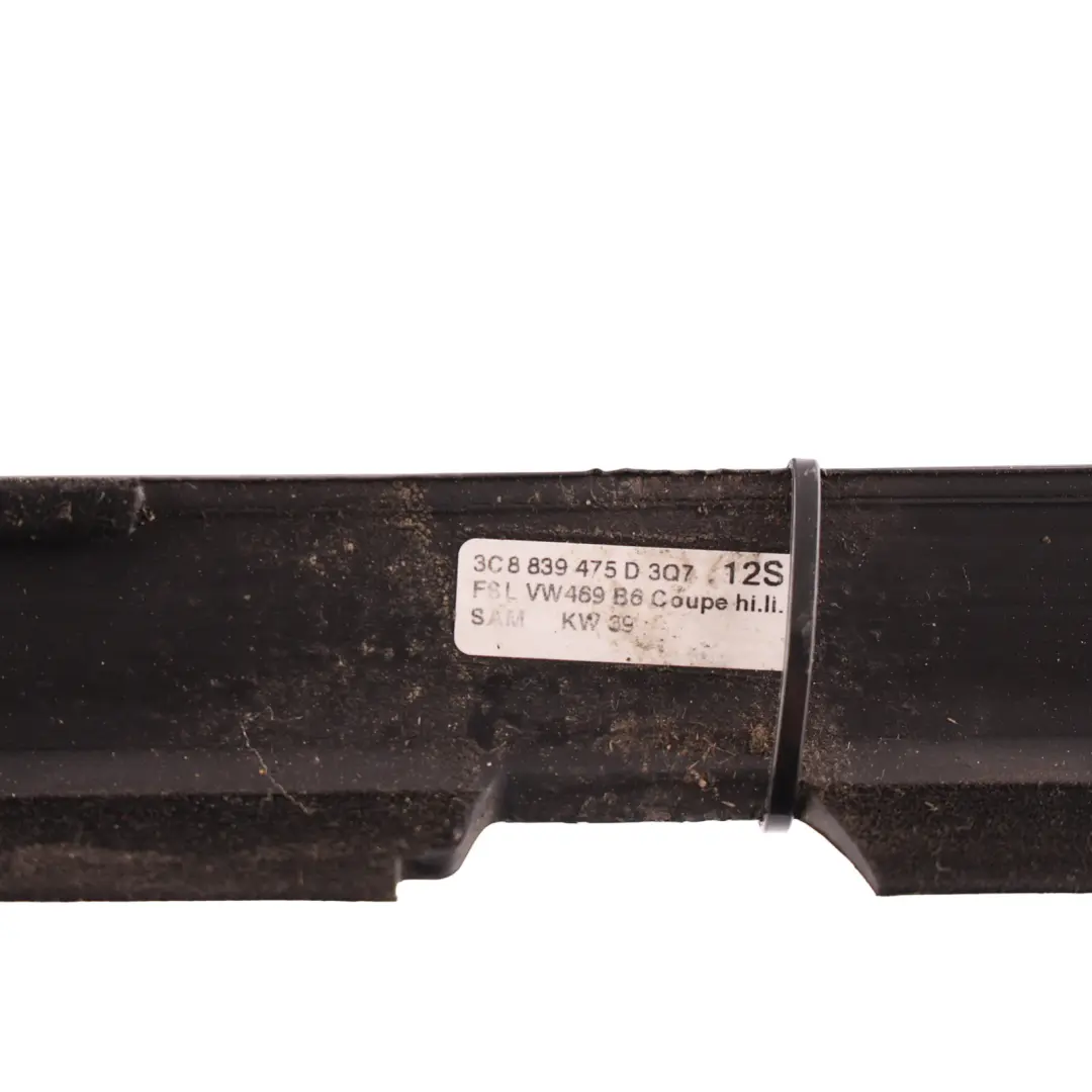 Volkswagen Passat CC B6 Rear Door Window Seal Outer Gasket Left N/S - SKU 3C8839475D - Part number 3C8839475D