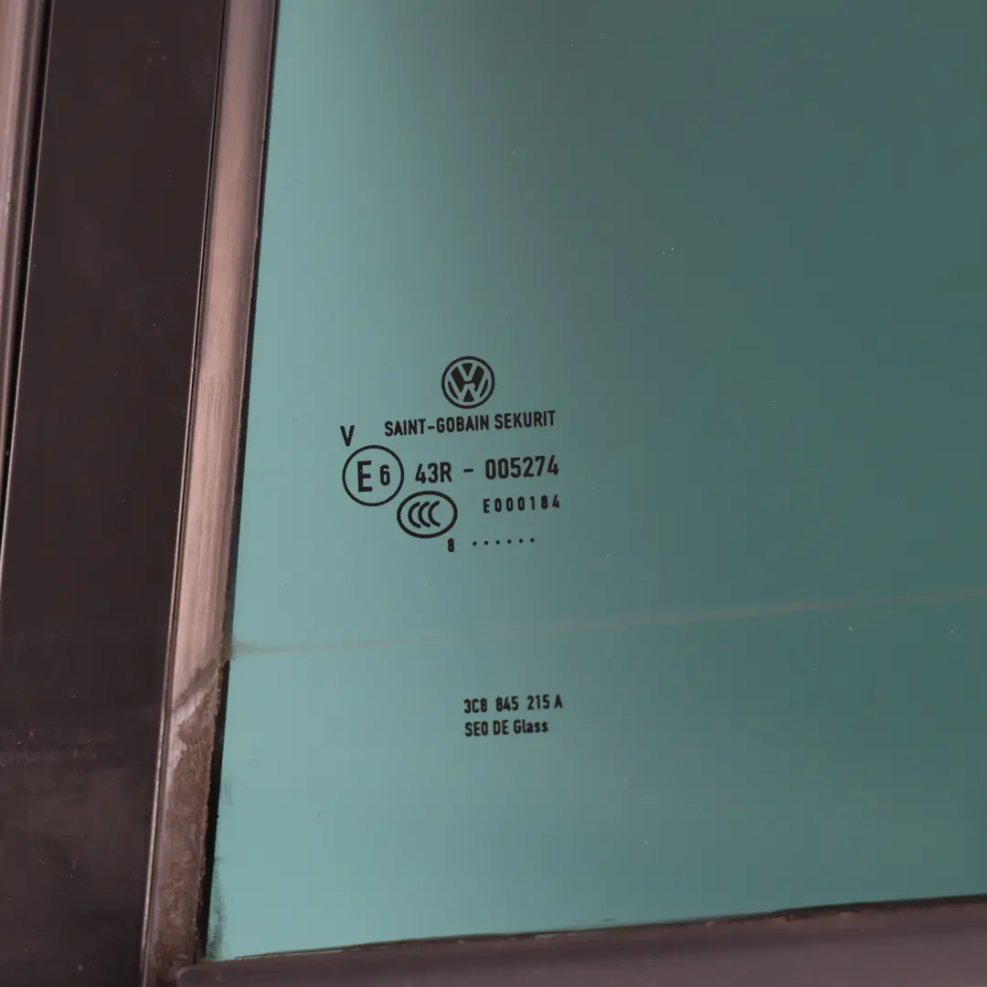 Volkswagen Passat CC Rear Quarter Side Window Glass Tinted Left N/S - SKU 3C8845215A - Part number 3C8845215A