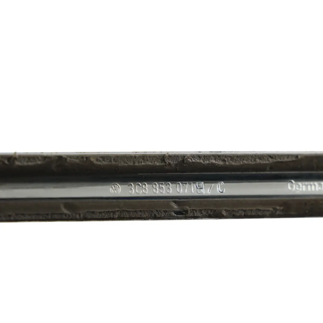 Front Door Window Weather Strip Chrome Left N/S to Volkswagen Passat CC with Part number 3C8853071B Volkswagen Passat CC Front Door Window Weather Strip Chrome Left N/S - SKU 3C8853071B - Part number 3C8853071B