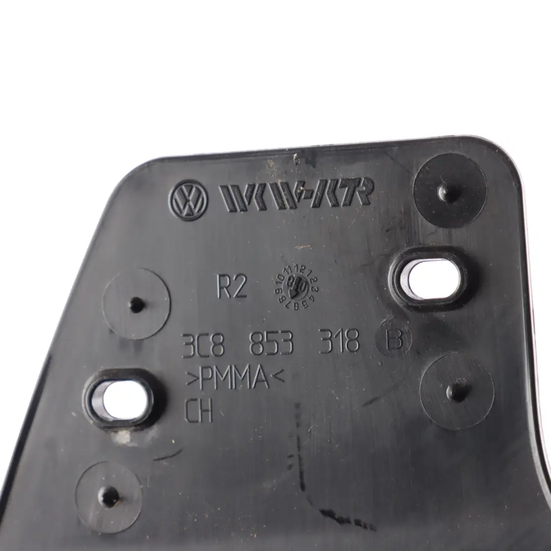 Door Finisher B-Pillar Trim Cover Front Right O/S Satin Black to VW Passat CC with Part number 3C8853318B VW Passat CC Door Finisher B-Pillar Trim Cover Front Right O/S Satin Black - SKU 3C8853318B - Part number 3C8853318B