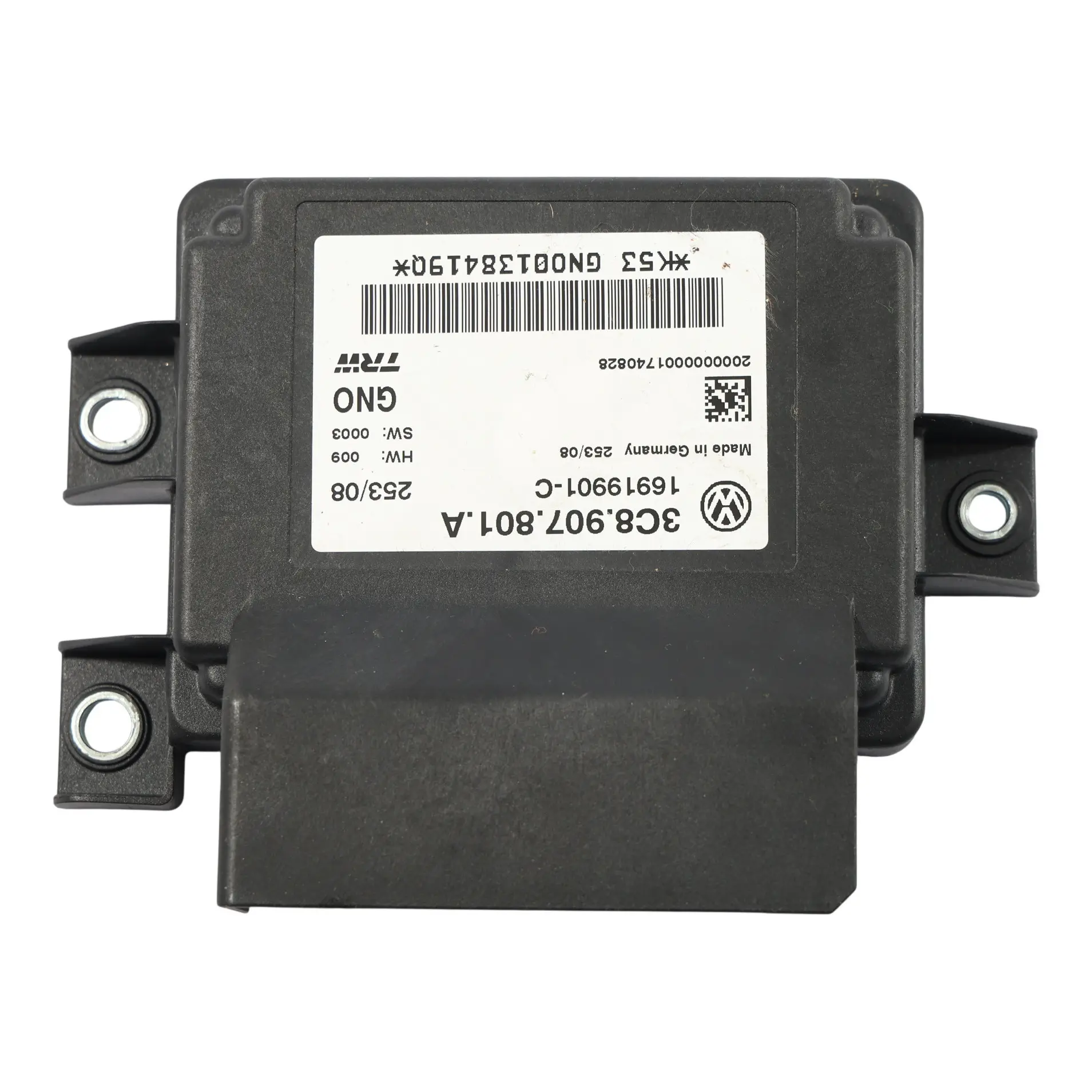 Volkswagen Passat CC Parking Brake Module Control Unit ECU 3C8907801A