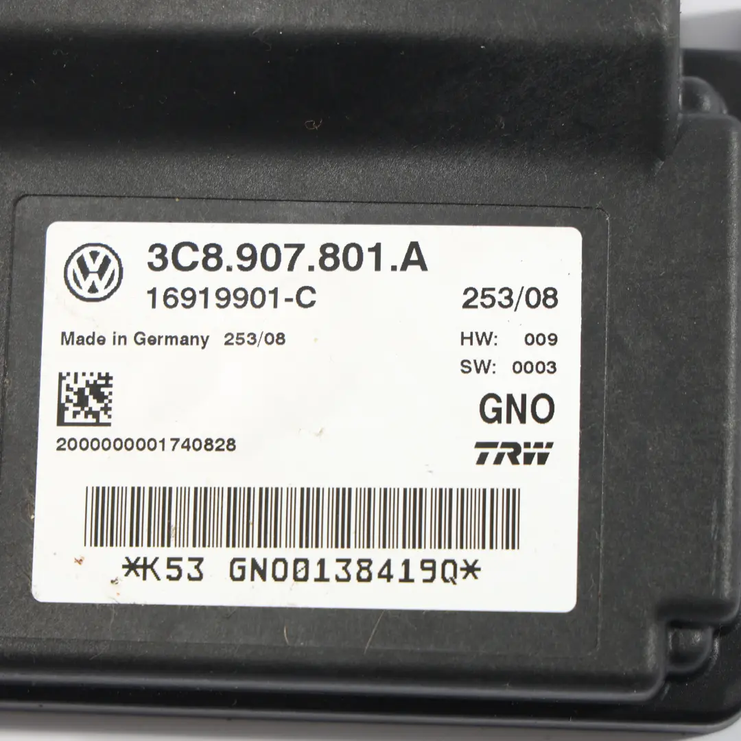 Module Commande Frein Stationnement Unité ECU pour Volkswagen Passat CC à propos du numéro de pièce 3C8907801A Volkswagen Passat CC Module Commande Frein Stationnement Unité ECU - SKU 3C8907801A - Numéro de pièce 3C8907801A