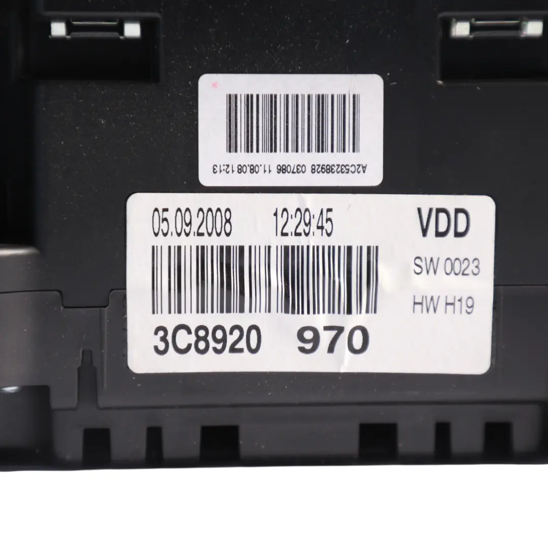 Instrument Cluster Speedo Clocks Petrol Automatic to Volkswagen Passat CC with Part number 3C8920970 Volkswagen Passat CC Instrument Cluster Speedo Clocks Petrol Automatic - SKU RHD-3C8920970 - Part number 3C8920970