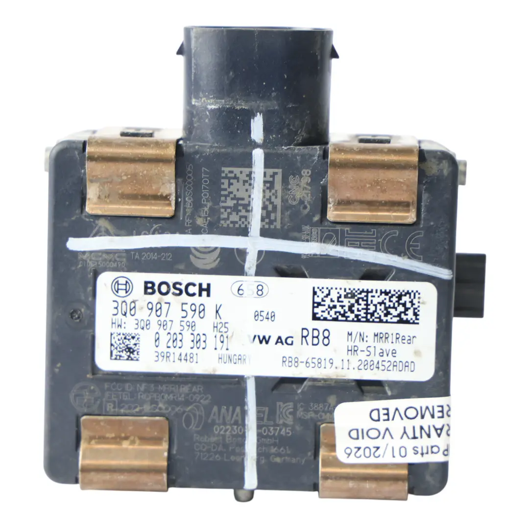 Audi Q3 F3 Module Assistance Maintien Voie Contrôle Angle Mort Gauche - SKU 3Q0907590K - Numéro de pièce 3Q0907590K