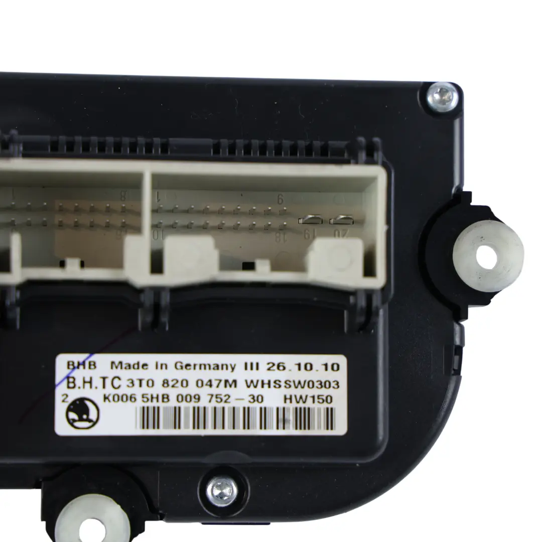 Skoda Yeti 5L Heater Air Conditioning A/C Control Panel Switch - SKU 3T0820047M - Part number 3T0820047M