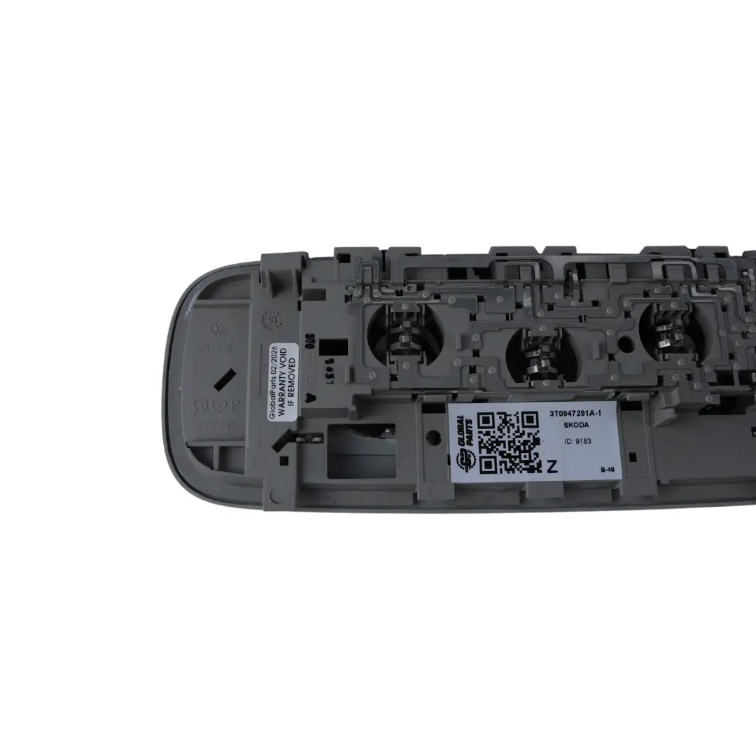 Skoda Octavia 5E Mk3 Luce Interna Tetto Lampada Lettura Posteriore - SKU 3T0947291A-1 - Numero di parte 3T0947291A