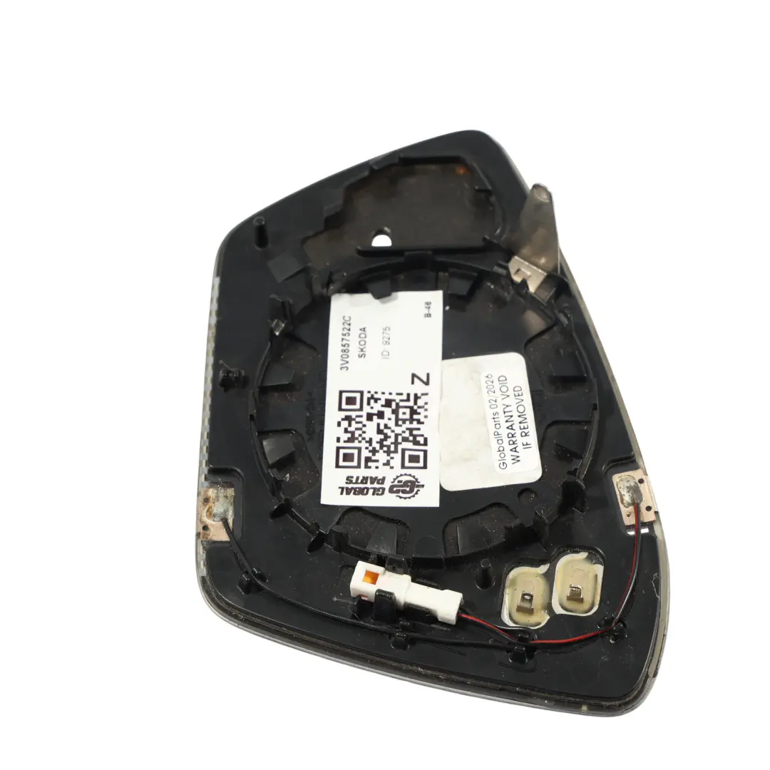 Mk3 3V Wkład Szkło Lusterka Bocznego Prawy do Skoda Superb o numerze 3V0857522C Skoda Superb Mk3 3V Wkład Szkło Lusterka Bocznego Prawy - SKU 3V0857522C - Numer Części 3V0857522C