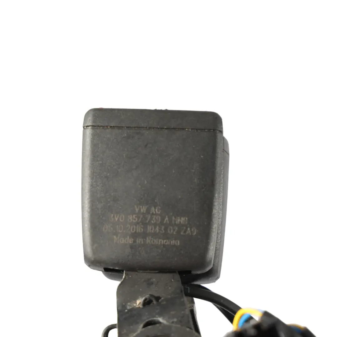 Mk3 Rear Seat Middle Seatbelt Buckle Clip 3V0857739 to Skoda Superb with Part number 3V0857739A Skoda Superb Mk3 Rear Seat Middle Seatbelt Buckle Clip 3V0857739 - SKU 3V0857739A - Part number 3V0857739A