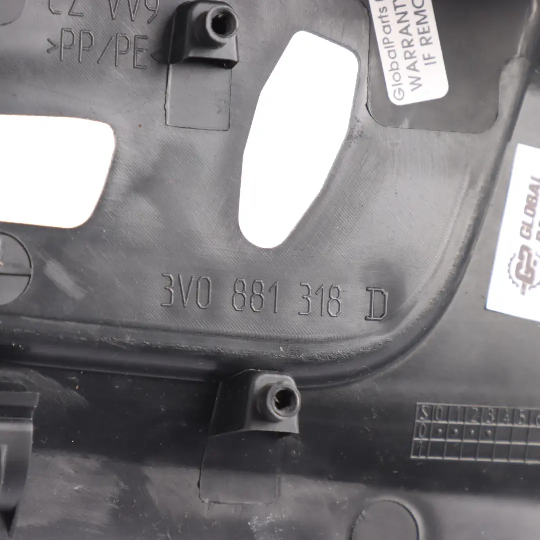 Skoda Superb 3V Front Seat Frame Cover Trim Right O/S - SKU 3V0881318D - Part number 3V0881318D