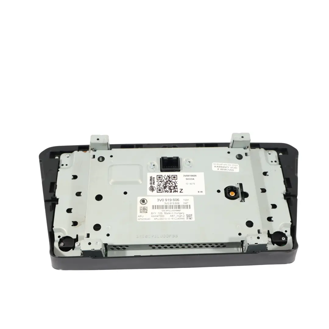Mk3 3V Wyświetlacz Radioodtwarzacz CD Nawigacja do Skoda Superb o numerze 3V0919606 Skoda Superb Mk3 3V Wyświetlacz Radioodtwarzacz CD Nawigacja - SKU 3V0919606 - Numer Części 3V0919606