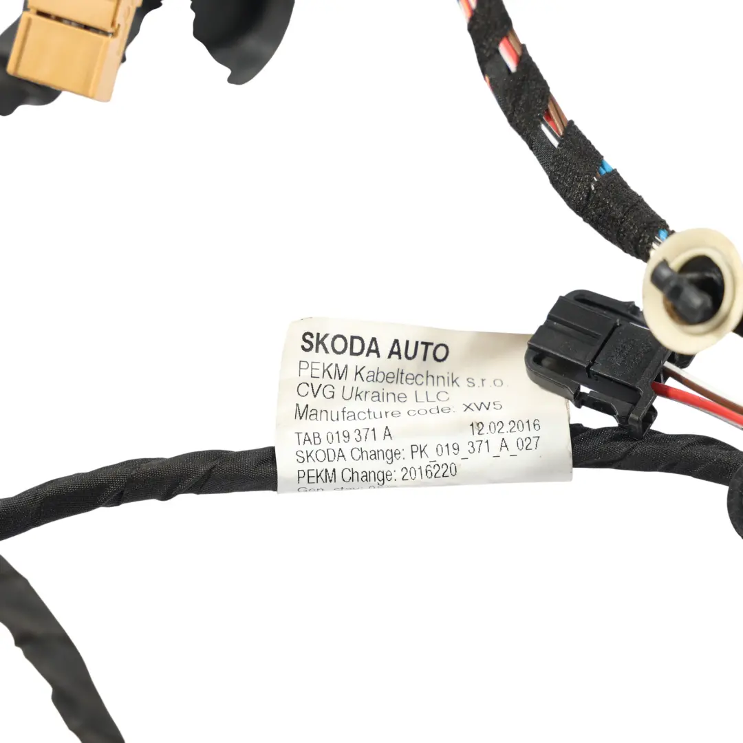 Mk3 3V Cableado De La Puerta Trasera Derecha para Skoda Superb con número de pieza 3V0971694Q Skoda Superb Mk3 3V Cableado De La Puerta Trasera Derecha - SKU 3V0971694Q - Número de pieza 3V0971694Q