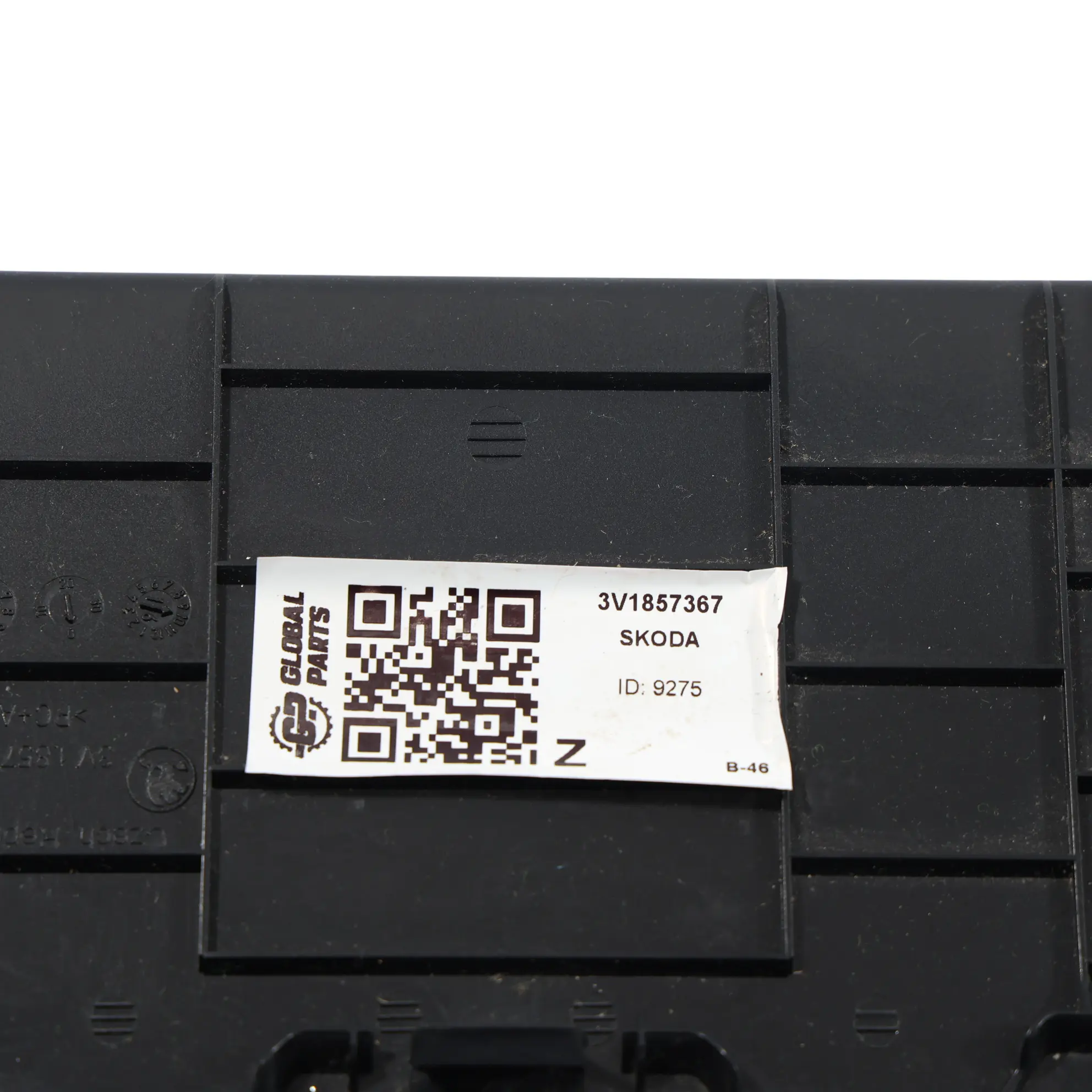 Skoda Superb Mk3 3V Centre Console Trim Panel Cover Black 3V1857367