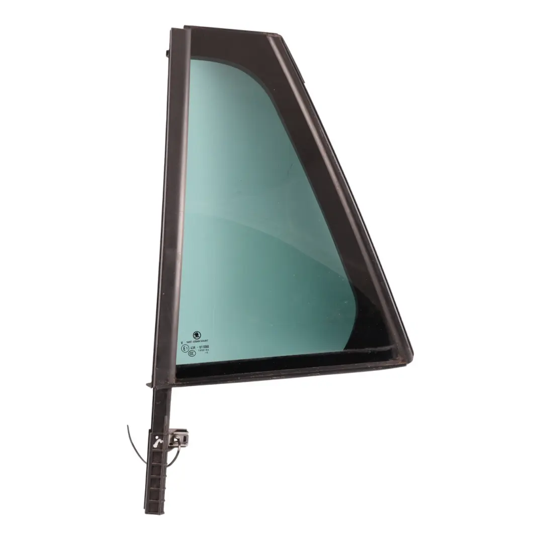 3V Rear Quarter Window Glass Tinted Green Left N/S to Skoda Superb with Part number 3V9845213E Skoda Superb 3V Rear Quarter Window Glass Tinted Green Left N/S - SKU 3V9845213E - Part number 3V9845213E