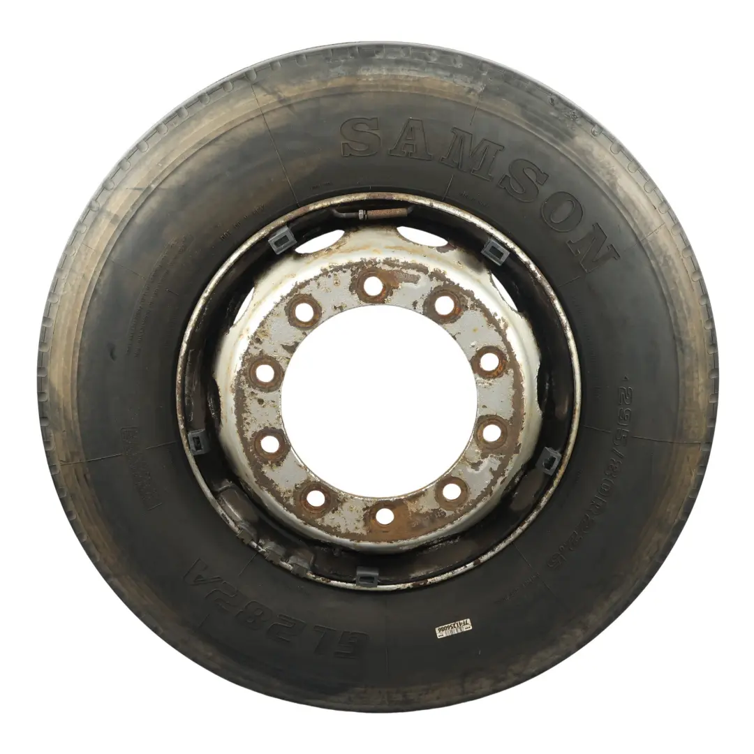 Alive Hl Samson Tyre GL282A 295/80R22.5 Steel Wheel 22.5" 8.25J 4920070 to DAF with Part number 4920070-HL1 DAF Alive Hl Samson Tyre GL282A 295/80R22.5 Steel Wheel 22.5" 8.25J 4920070 - SKU 4920070-HL1 - Part number 4920070-HL1