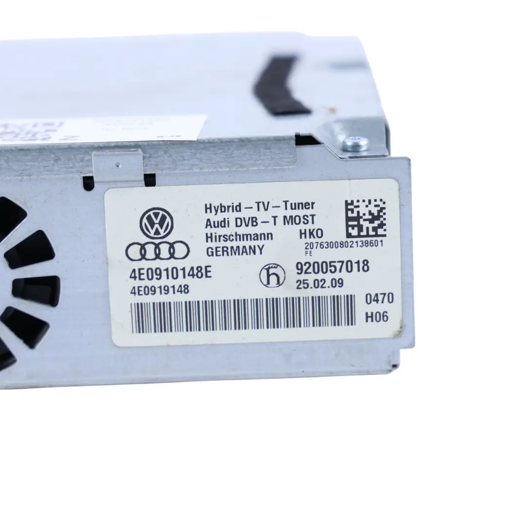 Ricevitore Tuner Ricevitore Televisivo Modulo per Audi S4 B8 A4 A5 S5 TV con numero di parte 4E0910148E Audi S4 B8 A4 A5 S5 TV Ricevitore Tuner Ricevitore Televisivo Modulo - SKU 4E0910148E - Numero di parte 4E0910148E