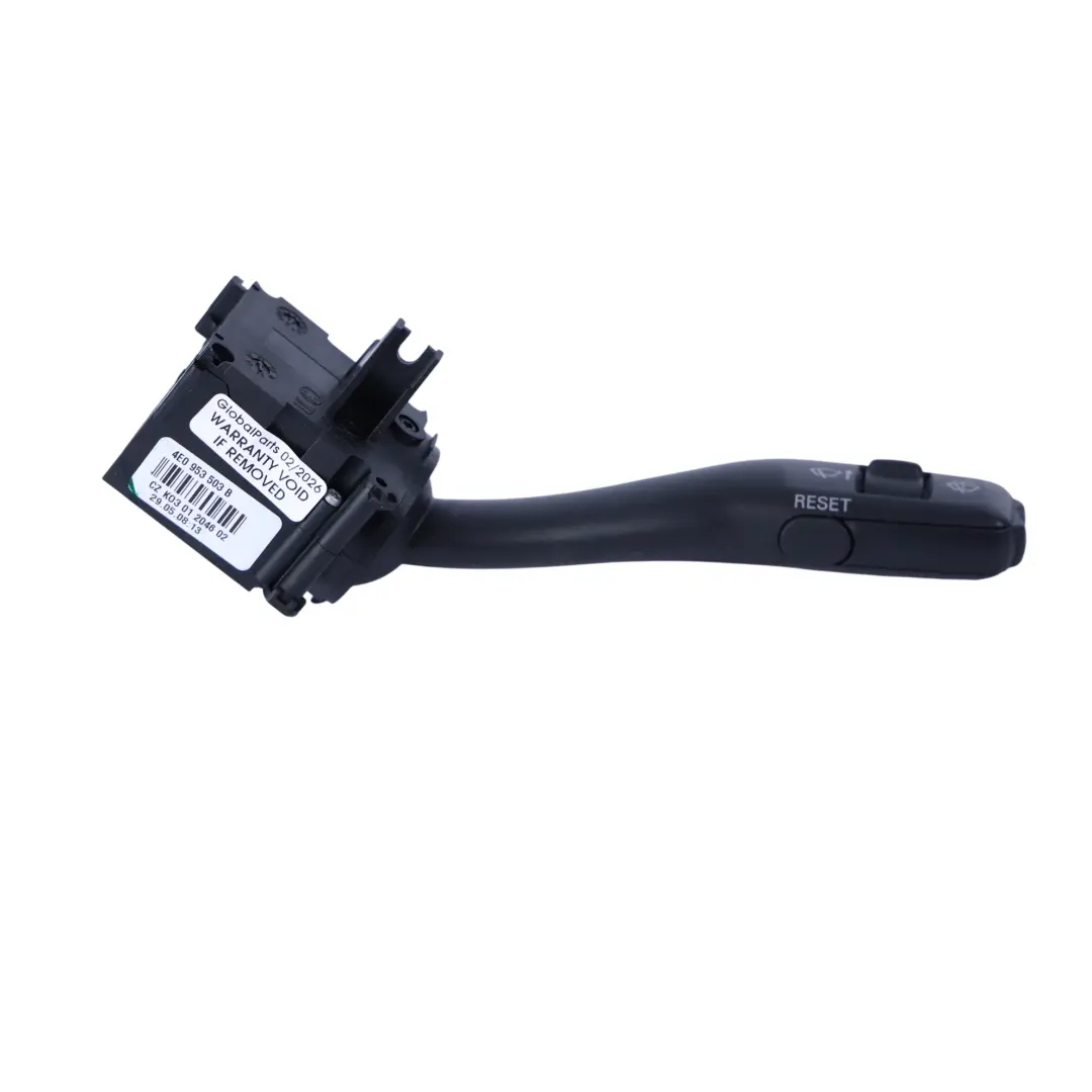 Windscreen Wiper Stalk Control Arm Switch to Audi A4 B6 B7 A6 C6 A8 D3 with Part number 4E0953503B Audi A4 B6 B7 A6 C6 A8 D3 Windscreen Wiper Stalk Control Arm Switch - SKU 4E0953503B - Part number 4E0953503B