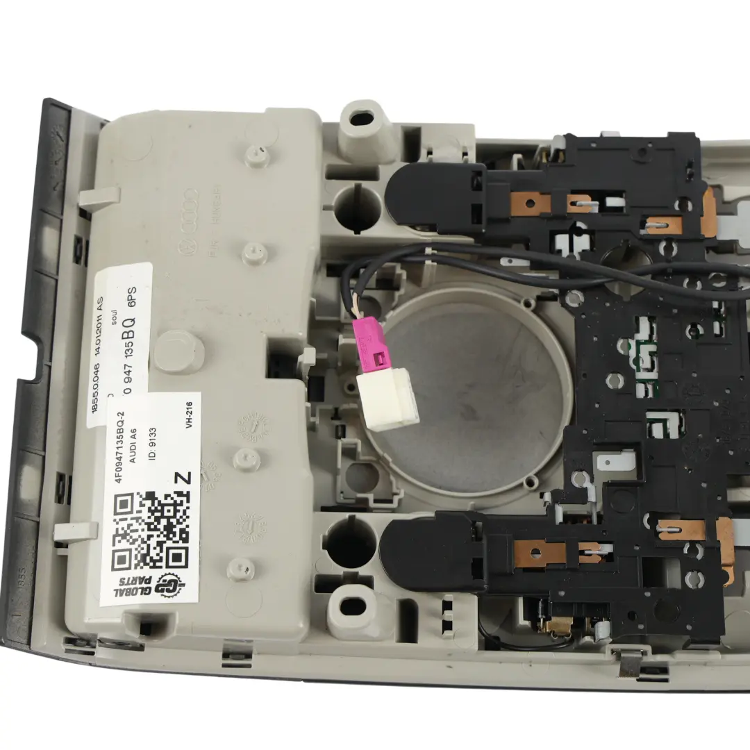 Audi A6 C6 FL Innenraum Leselampe Schalter Panel Schwarz - SKU 4F0947135BQ-2 - Teilenummer 4F0947135BQ