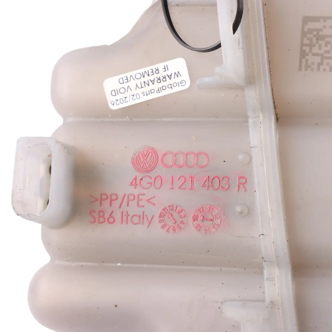 Expansion Overflow Coolant Reservoir Bottle Tank to Audi A6 C7 A7 4G with Part number 4G0121403R Audi A6 C7 A7 4G Expansion Overflow Coolant Reservoir Bottle Tank - SKU 4G0121403R - Part number 4G0121403R