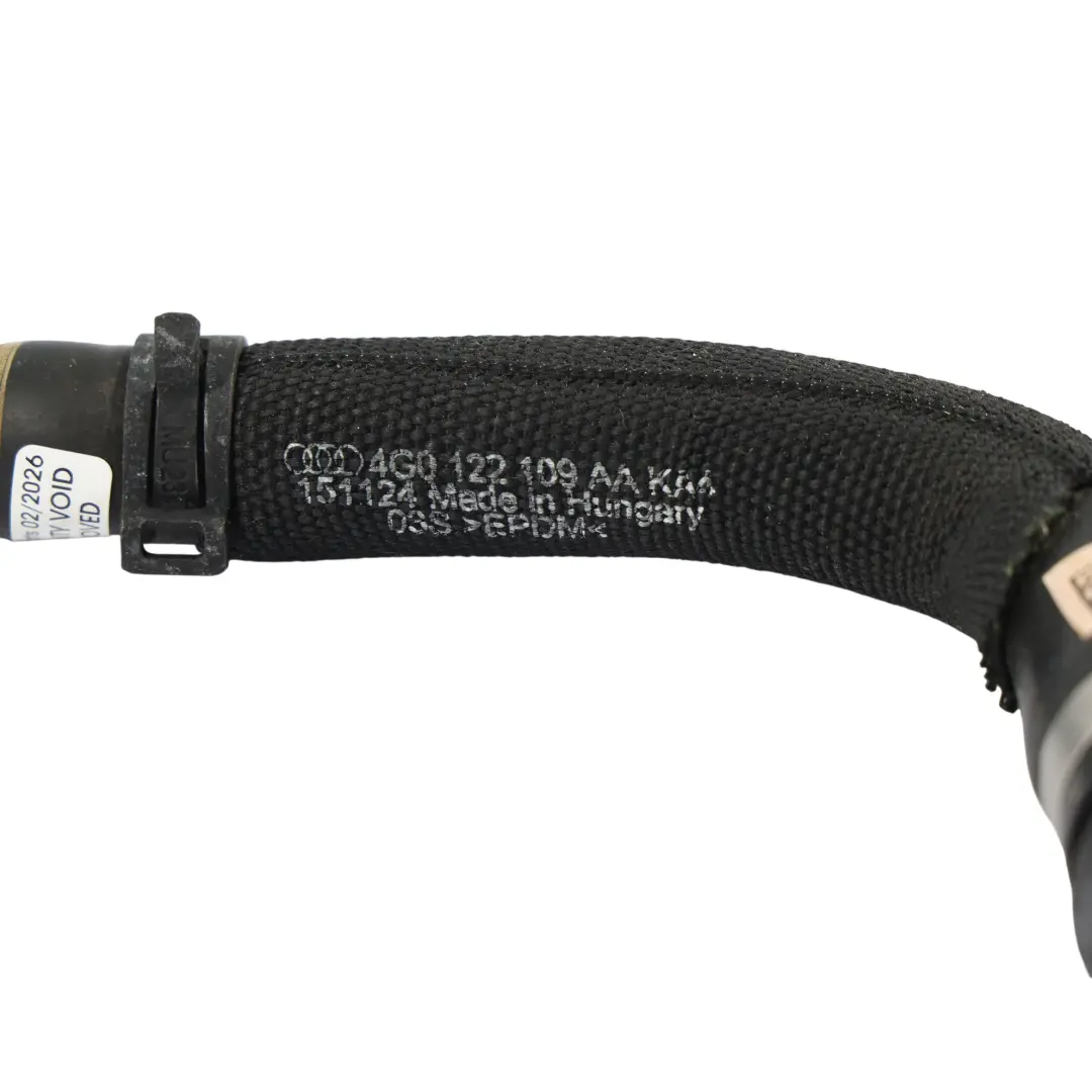 Audi A6 C7 A7 4G Radiator Water Coolant Pipe Hose Line 3.0 TDI - SKU 4G0122109AA - Part number 4G0122109AA