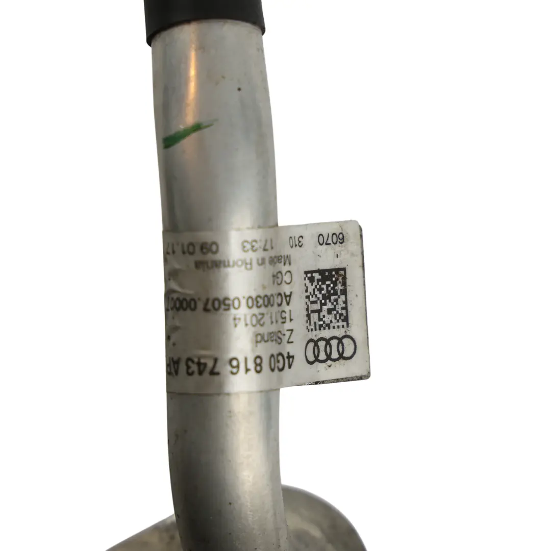 Refrigerant Hose Pipe Line to Audi S6 C7 A7 with Part number 4G0816743AP Audi S6 C7 A7 Refrigerant Hose Pipe Line - SKU 4G0816743AP - Part number 4G0816743AP