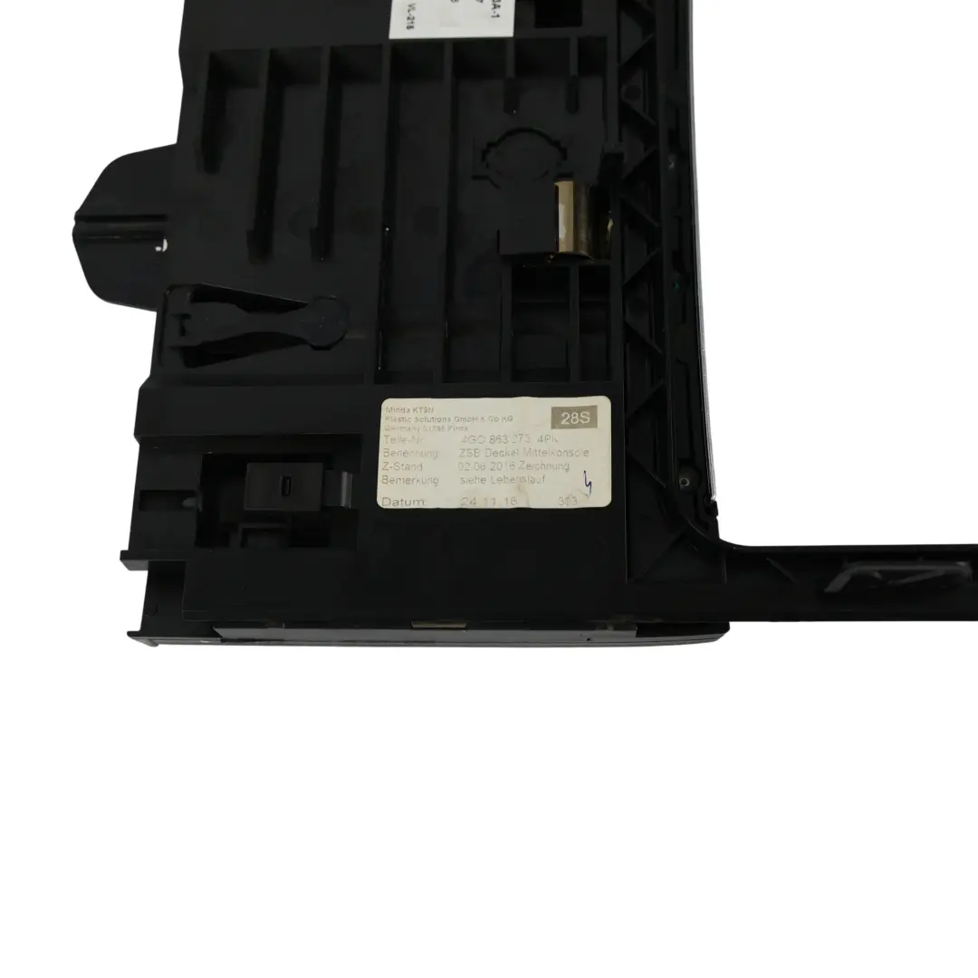 Audi A6 C7 A7 4G8 Cenicero Consola Central Tapa Trasera - SKU 4G0863273A-1 - Número de pieza 4G0863273A