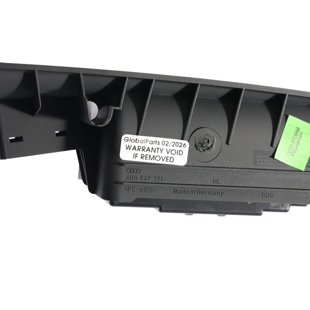 Cache De Poignée De Porte Intérieure Arrière Gauche pour Audi A6 C7 à propos du numéro de pièce 4G0867371 Audi A6 C7 Cache De Poignée De Porte Intérieure Arrière Gauche - SKU 4G0867371-2 - Numéro de pièce 4G0867371