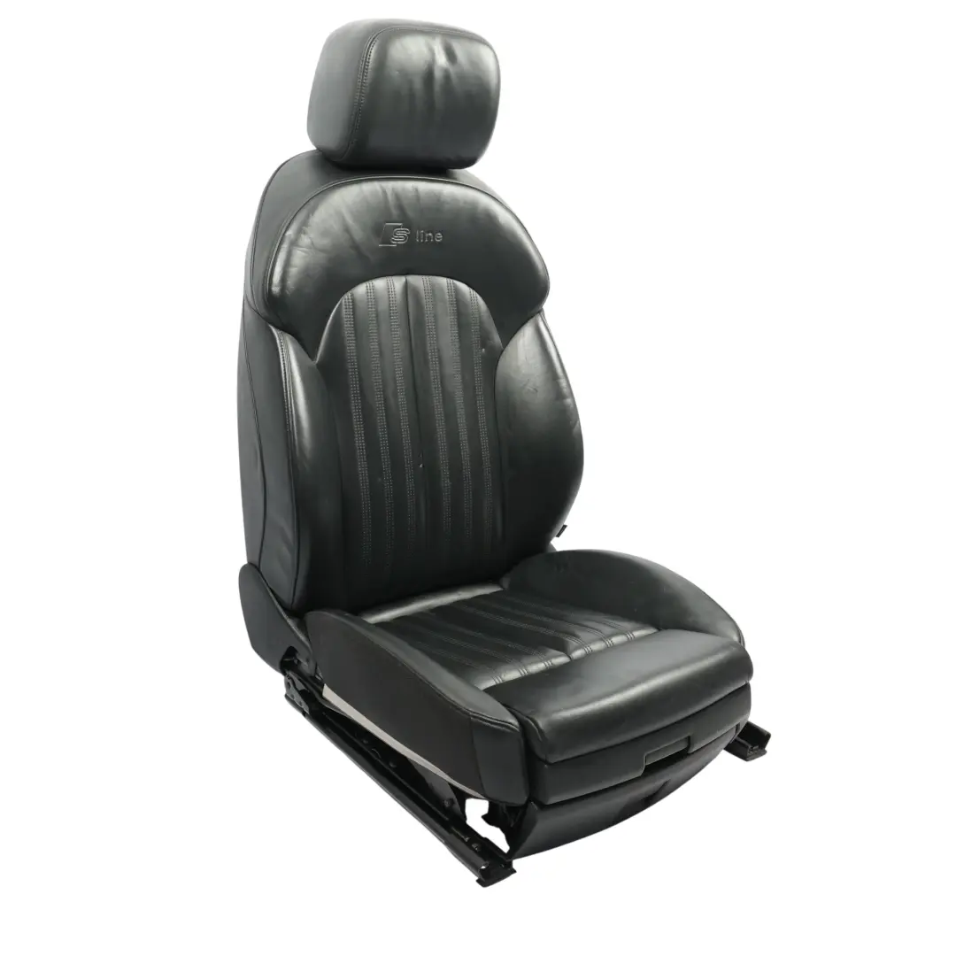 Audi A6 C7 Sedile Anteriore Sportivo Sinistro S-Line Riscaldato Pelle Soul Nero - SKU 4G0881805BD-1 - Numero di parte 4G0881805BD